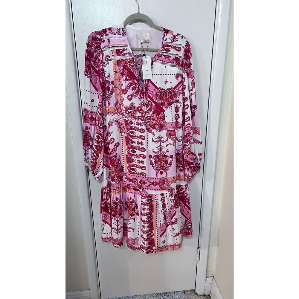 STARLING REINE BOHO DRESS IVORY SOUL FIRE WOMENS SIZE 16 NEW P1-192